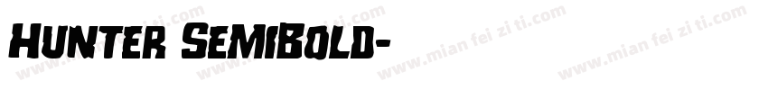 Hunter SemiBold字体转换